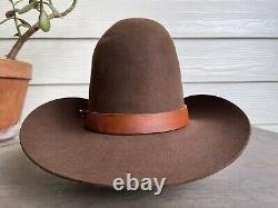 Vintage Antique Rugged Old West Resistol Cowboy Hat 7 1/8 Yellowstone 1883 Gus