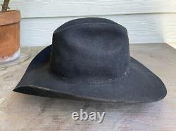 Vintage Antique Rugged Old West Resistol Cowboy Hat 7 3/8 Yellowstone 1883 Rip