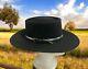 Vintage Beaver Brand Sz 6 3/4-54 Western Cowboy Hat Custom Black 5x Fur Felt Usa