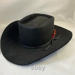 Vintage BEAVER HAT 10x Western COWBOY HAT Black Litwins Rancher