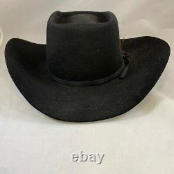 Vintage BEAVER HAT 10x Western COWBOY HAT Black Litwins Rancher