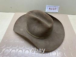 Vintage BEAVER HATS Cowboy Hat 7-1/8 Brown 10x