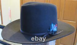 Vintage BEAVER HATS Ten X Quality Cowboy / Western Brown Size X Small 6 5/8 21