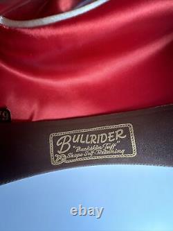 Vintage BULLRIDER BUCKSKIN TUFF Beaver hat Cowboy Hat size 6 7/8 Excellent