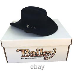 Vintage Bailey 5X Beaver Graphite Champion Western Hat Size 7 1/4 with Box