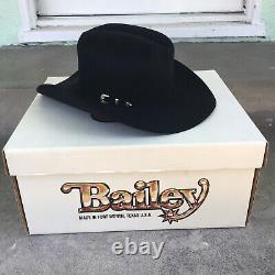 Vintage Bailey 5X Beaver Graphite Champion Western Hat Size 7 1/4 with Box