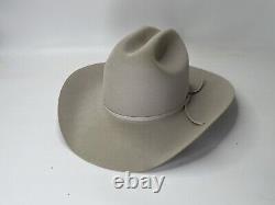 Vintage Bailey 5x Beaver Cowboy Hat Silver Belly Sz 6 7/8