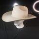 Vintage Bailey 6x Cowboy Hat 7 1/8 Off White Made In Usa Silver Gold Belt Band