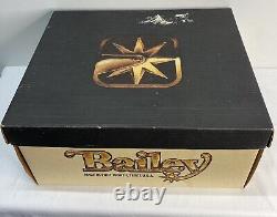 Vintage Bailey Black Cowboy Hat Genuine Beaver Size 6 7/8 New In Original Box