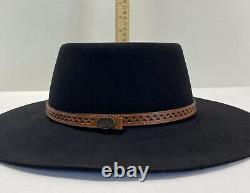 Vintage Bailey Black Cowboy Hat Genuine Beaver Size 6 7/8 New In Original Box