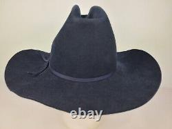 Vintage Bailey Men's Size 7 1/4 Western 5X Beaver Cowboy Black Hat