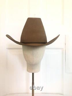 Vintage Bandera Western Cowboy Hat 5X Beaver 7 1/4 Made Fort Worth TX EUC