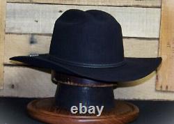 Vintage Beaver Brand 5X Cowboy Hat (7 3/8 black)