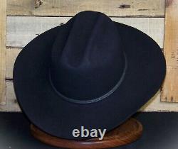 Vintage Beaver Brand 5X Cowboy Hat (7 3/8 black)