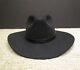 Vintage Beaver Brand Cowboy Hat Men 6 5/8 Black Western 5x Felt Cattleman Band