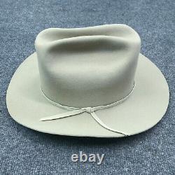 Vintage Beaver Hats Baskin's Dept. Stores Size 7 Ivory Cream Oval Western