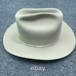 Vintage Beaver Hats Baskin's Dept. Stores Size 7 Ivory Cream Oval Western