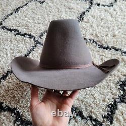 Vintage Beaver Hats Brand 10X Quality Size 6 3-4 Western Cowboy Hat Taupe Fur