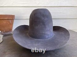 Vintage Beaver Rugged Cowboy Hat 7 3/8 Yellowstone Gus Sam Elliot Western Movie