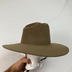 Vintage Beaver creek wide brim cowboy hat 7 56cm light brown