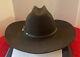 Vintage Black Charlie 1 Horse Low Cattleman 4x Felt Western Cowboy Hat Size 7.5