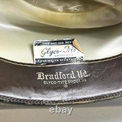 Vintage Bradford 25 Beaver Cowboy Hat Sz 7 Palomino Model With Box Read