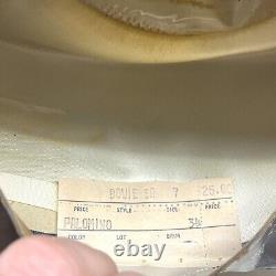 Vintage Bradford 25 Beaver Cowboy Hat Sz 7 Palomino Model With Box Read