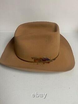 Vintage Bradford Western XXX Beaver Glyco-Tite Tenet Stockyard OKC Cowboy Hat US