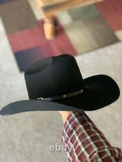 Vintage Cowboy Hat Bailey Texas Made 6x Beaver -Black