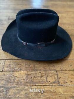 Vintage Custom Black Beaver Western Cowboy Hat. Yellowstone. As Is- 7