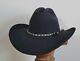 Vintage Custom Texas Hatters Rancher Cowboy Hat Black Beaver 7 1/4 Or 23 Austin