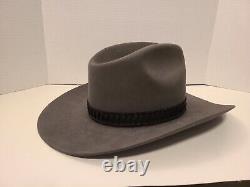 Vintage Dark Gray 3 X / XXX Beaver Stetson Cowboy Western Vintage Hat Sz 6 7/8