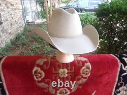 Vintage Davis's Premium Beaver Cowboy Hat Silver/ Ruby Size 9