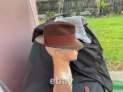 Vintage EXCELLENT 1940s Stetson Beaver Twenty Brown Sz 7+ To 7-1/8