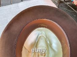 Vintage EXCELLENT 1940s Stetson Beaver Twenty Brown Sz 7+ To 7-1/8