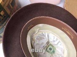 Vintage Excellent 1950s Dobbs Beaver Fifteen Brown 7-1/8 & Box Stetson