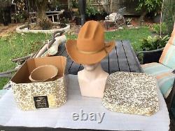 Vintage Excellent 1960s Beaver Hats 3X Beaver BIG Tom Mix-Gus Cowboy Hat 7-3/8