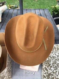 Vintage Excellent 1960s Beaver Hats 3X Beaver BIG Tom Mix-Gus Cowboy Hat 7-3/8