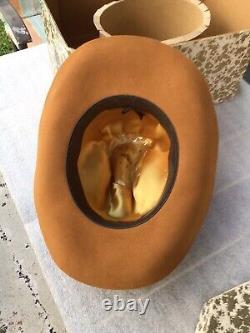 Vintage Excellent 1960s Beaver Hats 3X Beaver BIG Tom Mix-Gus Cowboy Hat 7-3/8