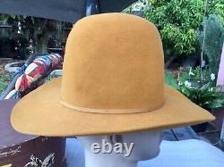 Vintage Excellent 1960s Resistol Beaver 20 Open Crown / Tom Mix Cowboy Hat 7-1/4