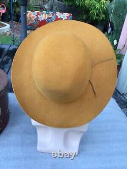 Vintage Excellent 1960s Resistol Beaver 20 Open Crown / Tom Mix Cowboy Hat 7-1/4