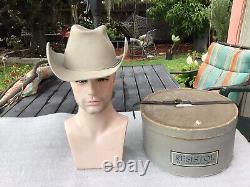 Vintage Excellent 60s Resistol Beaver SilverBelly Cowboy 7-1/8+++ 7-1/4