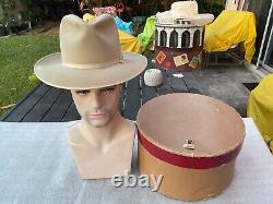 Vintage Excellent Stetson 1950s Beaver 15 O. R. Stratoliner SB 7+ to 7-1/8