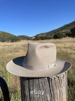 Vintage Henry the Hatter Silverbelly One Hundred Genuine Beaver Cowboy Hat 7