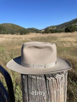 Vintage Henry the Hatter Silverbelly One Hundred Genuine Beaver Cowboy Hat 7