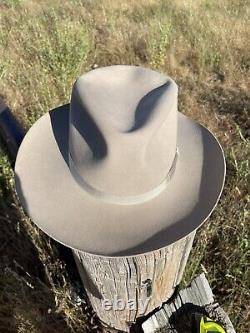 Vintage Henry the Hatter Silverbelly One Hundred Genuine Beaver Cowboy Hat 7