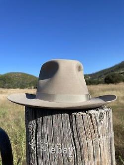 Vintage Henry the Hatter Silverbelly One Hundred Genuine Beaver Cowboy Hat 7