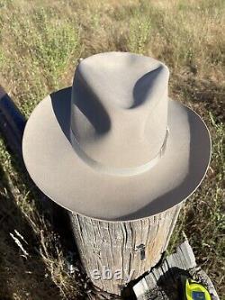 Vintage Henry the Hatter Silverbelly One Hundred Genuine Beaver Cowboy Hat 7