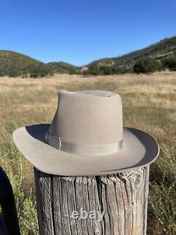 Vintage Henry the Hatter Silverbelly One Hundred Genuine Beaver Cowboy Hat 7