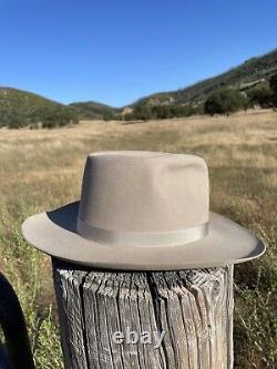 Vintage Henry the Hatter Silverbelly One Hundred Genuine Beaver Cowboy Hat 7